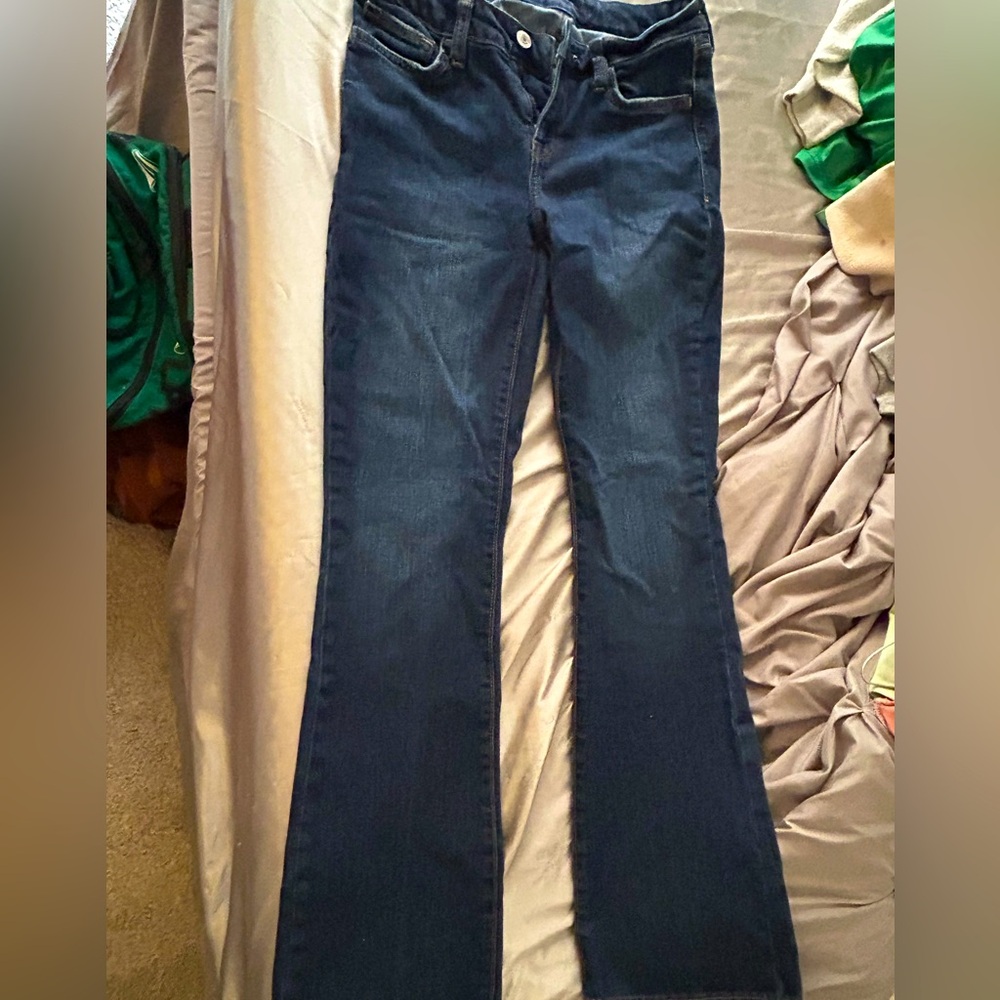 junior size 3 - mid-rise bootcut jeans - dark blue